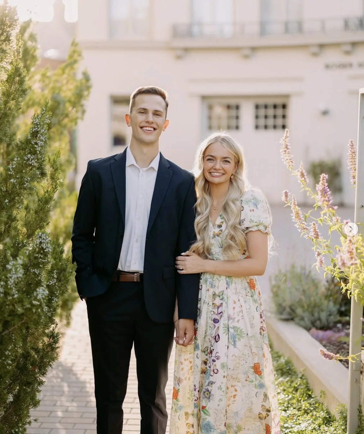 Madi Lefevre and her husband